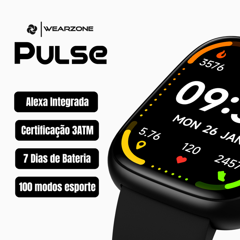 Smartwatch Pulse – Alta Performance com Alexa Integrada e Monitoramento Fitness
