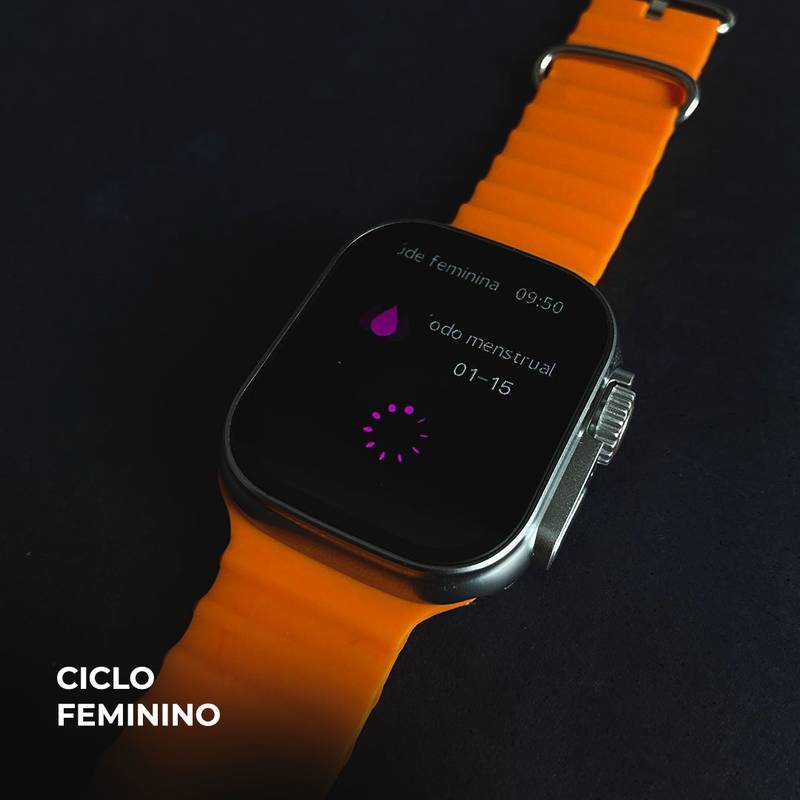 Smartwatch WS 80 Ultra 2 +Fone bluetooth com 7 Pulseiras