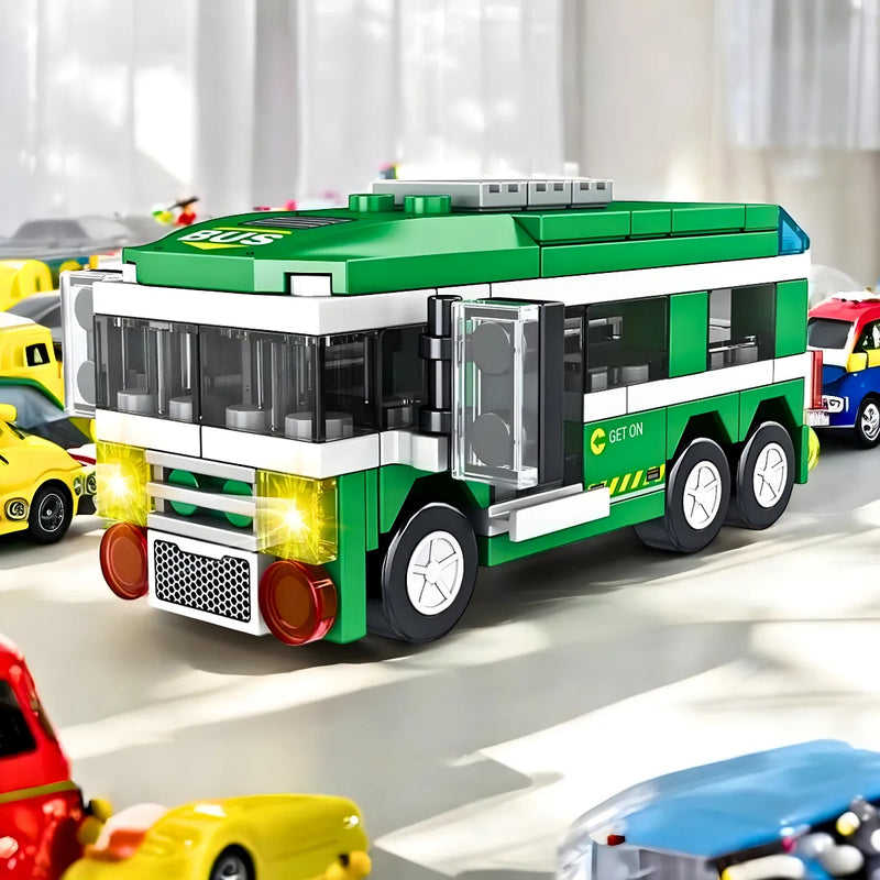 Brinquedo Blocos de Construção Ônibus