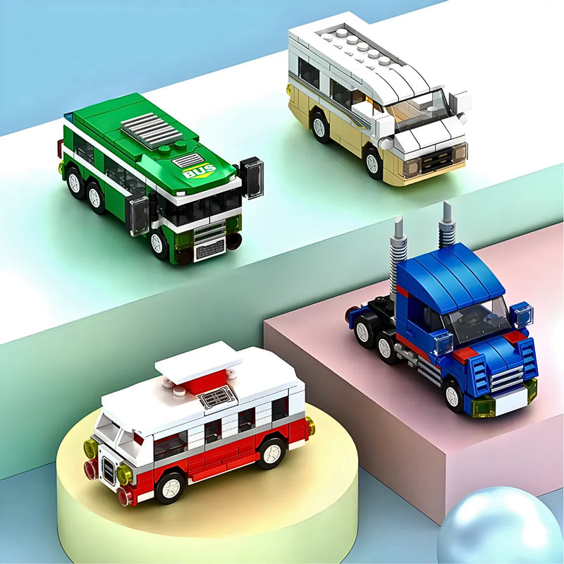 Brinquedo Blocos de Construção Ônibus