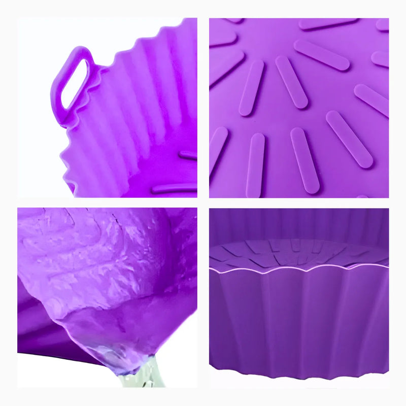 Forma de Silicone Reutilizável para fritadeira Air Frye.