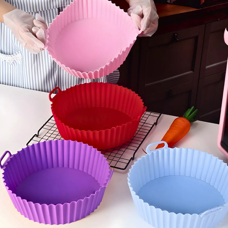 Forma de Silicone Reutilizável para fritadeira Air Frye.