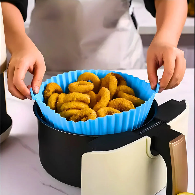 Forma de Silicone Reutilizável para fritadeira Air Frye.