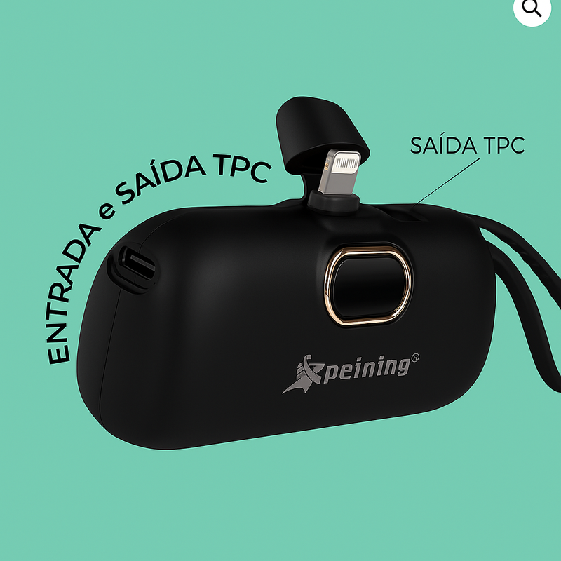 Carregador portátil 5000mAh - PRETO