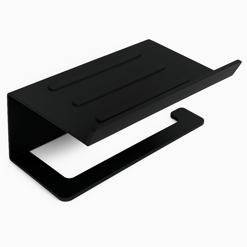 Suporte Para Papel Higiênico Premium Com Apoio Para Objetos.