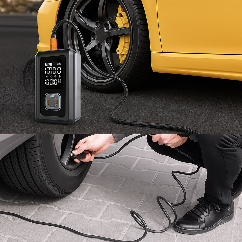 Auxiliar de Partida de Emergência e Compressor de Ar