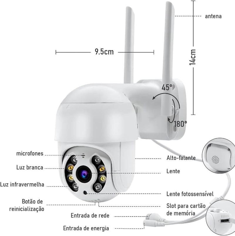 Câmera Inteligente Wifi A8
