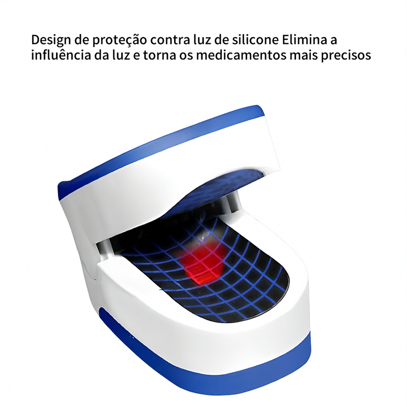 Oxímetro Digital de Dedo Medidor de Saturação de Oxigênio.