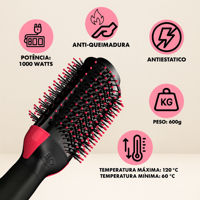 Escova Secadora Alisadora
