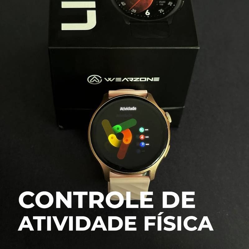 Smartwatch Life a Prova D'gua  1ATM Amoled Bateria de Longa Duração 100 Modos de Esporte