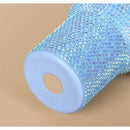 Copo Térmico 1200ml Com Strass Brilhante Com Alça Tampa E Canudo