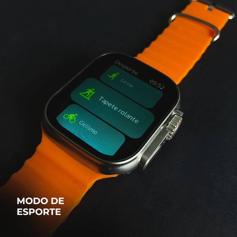 Smartwatch WS 80 Ultra 2 +Fone bluetooth com 7 Pulseiras