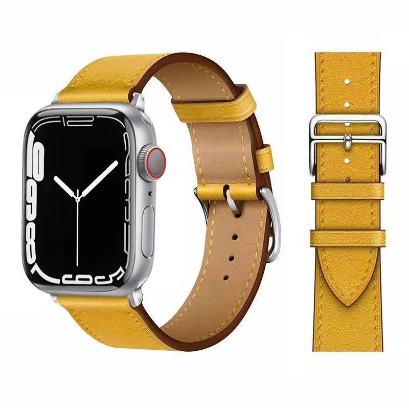 Pulseira De Couro 42mm/44mm/45mm/47mm/49mm