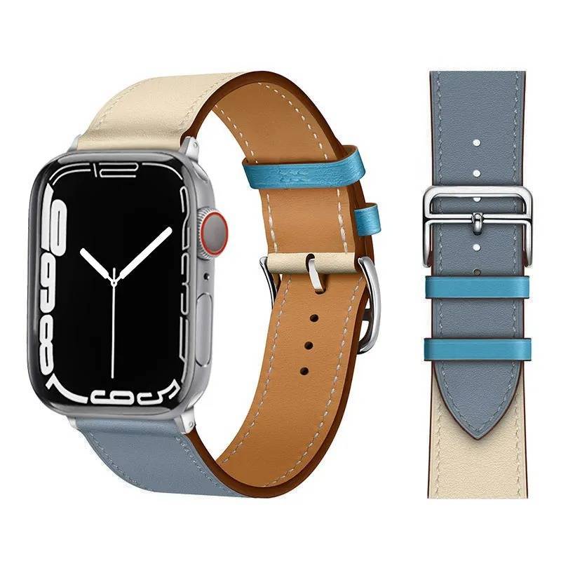 Pulseira De Couro 42mm/44mm/45mm/47mm/49mm