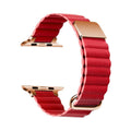 Pulseira de Couro Magnético 42mm/44mm/45mm/49mm