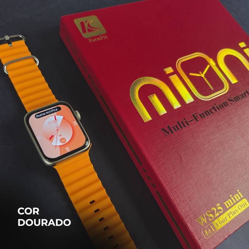 Smatwatch WS 25 Mini 42mm com 4 Pulseiras