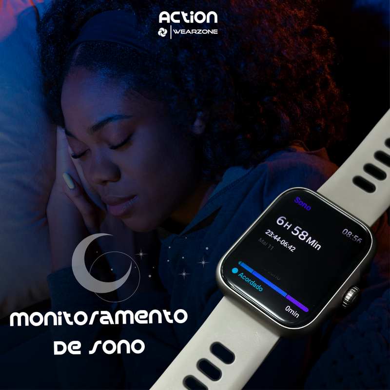 Smartwatch Action à Prova D'água 30 metros