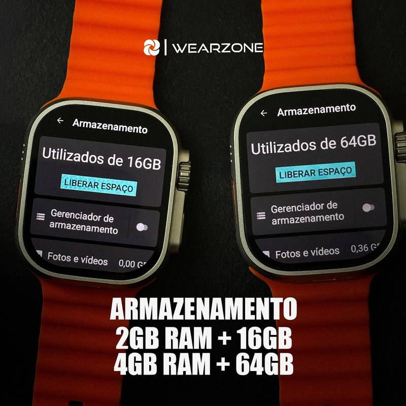 Smartwatch Horizon Pro Tela Amoled 16GB/2Ram e 64GB/4Ram