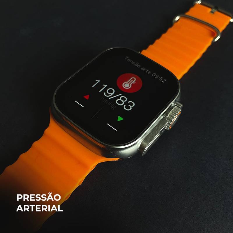 Smartwatch WS 80 Ultra 2 +Fone bluetooth com 7 Pulseiras