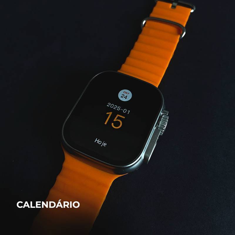 Smartwatch WS 80 Ultra 2 +Fone bluetooth com 7 Pulseiras
