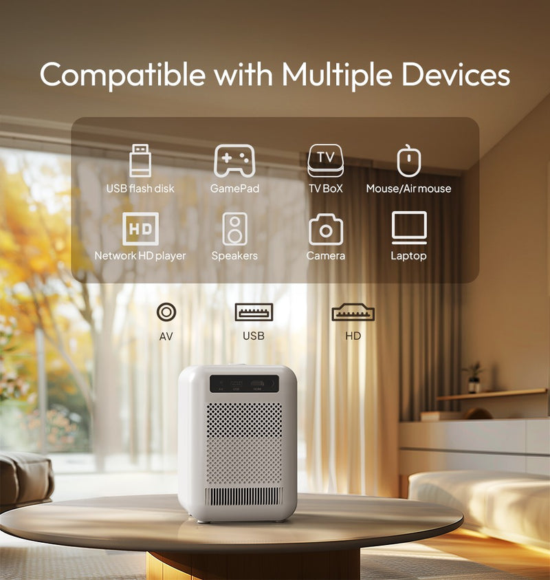 BYINTEK LOVE U4 Smart Mini Projetor de Home Theater 4K 1080P Vídeo Android WIFI