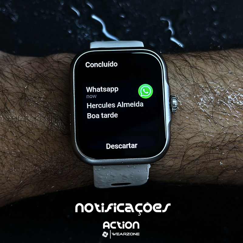 Smartwatch Action à Prova D'água 30 metros