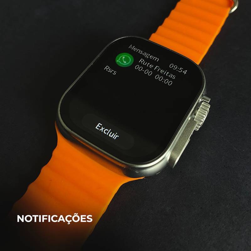 Smartwatch WS 80 Ultra 2 +Fone bluetooth com 7 Pulseiras