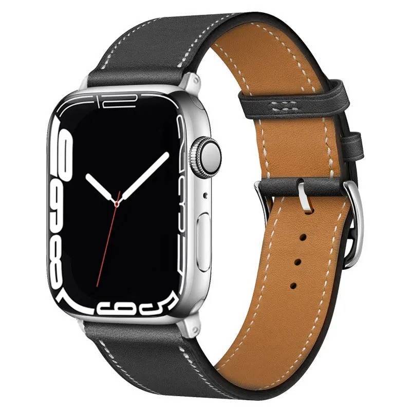Pulseira De Couro 42mm/44mm/45mm/47mm/49mm