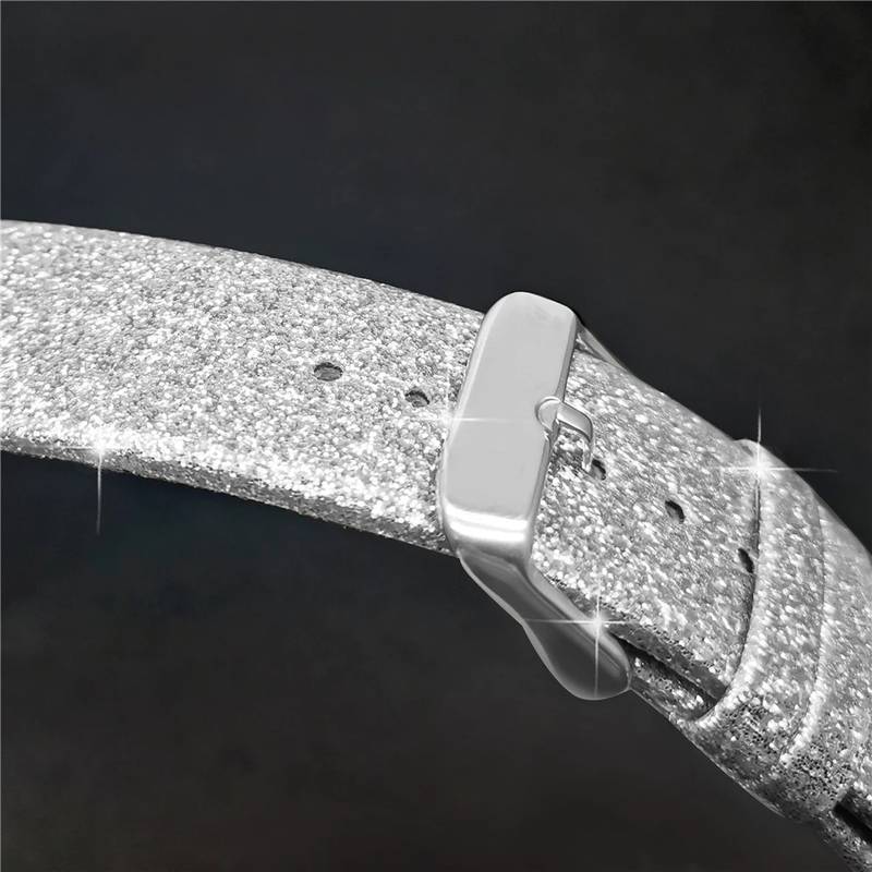 Pulseira Couro C/ Glitter 38mm/40mm/41mm