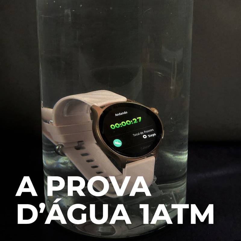 Smartwatch Life a Prova D'gua  1ATM Amoled Bateria de Longa Duração 100 Modos de Esporte