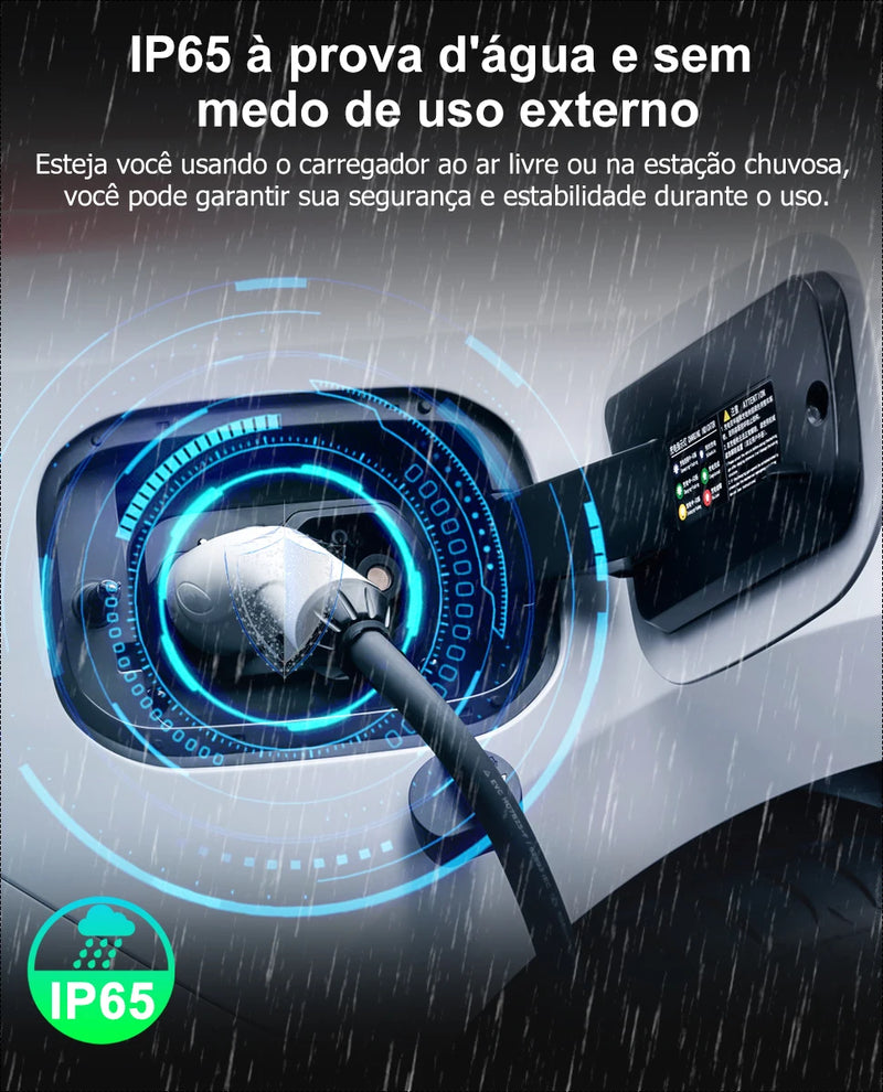 TAYSLA Carregador Phantom Plus para Carros Elétricos, 7kW, 32A, 3,5kW, 16A, 80V