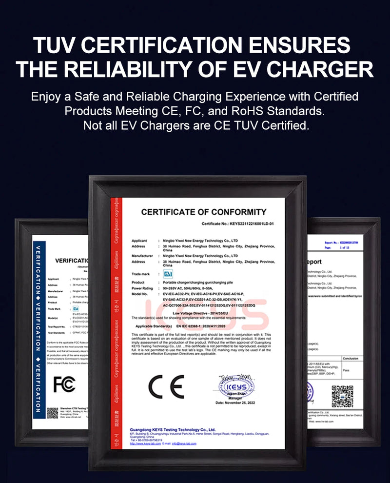 Estação de carregamento de veículo elétrico TAYSLA tipo 2 7kW 32A 5M