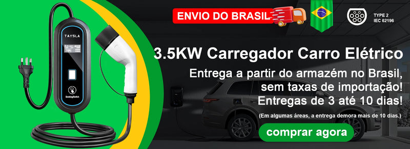 TAYSLA Carregador Phantom Plus para Carros Elétricos, 7kW, 32A, 3,5kW, 16A, 80V