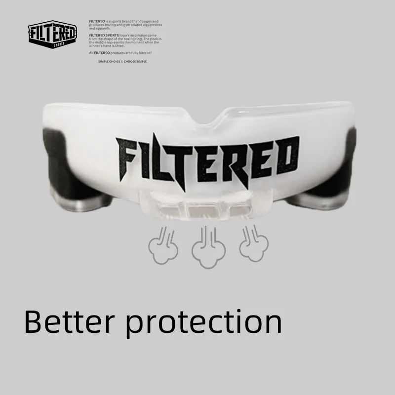 Protetor bucal esportivo filtrado, muay thai, boxe, proteção dos dentes, mma,