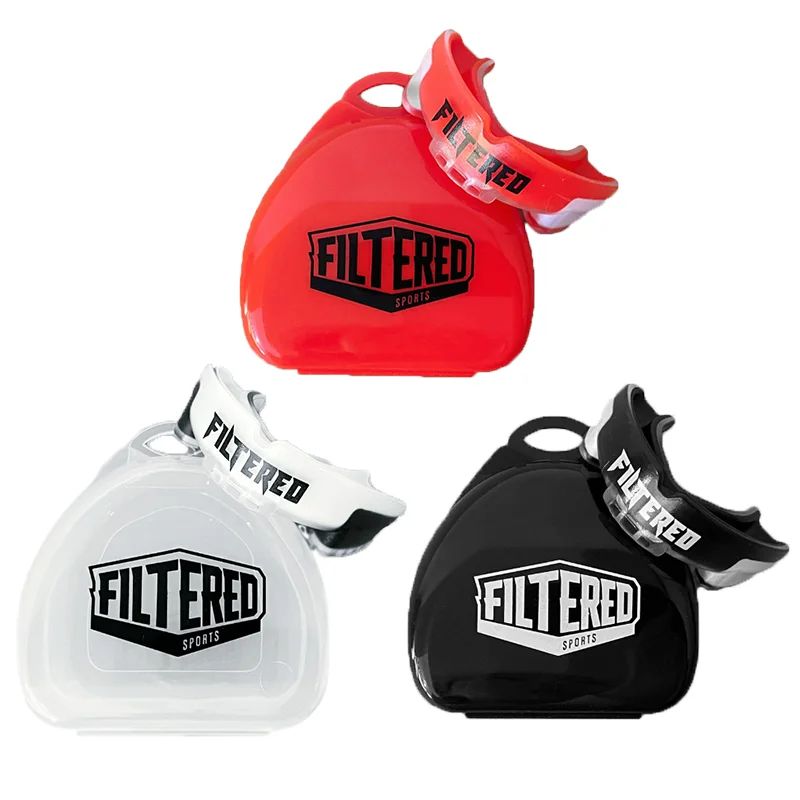 Protetor bucal esportivo filtrado, muay thai, boxe, proteção dos dentes, mma,