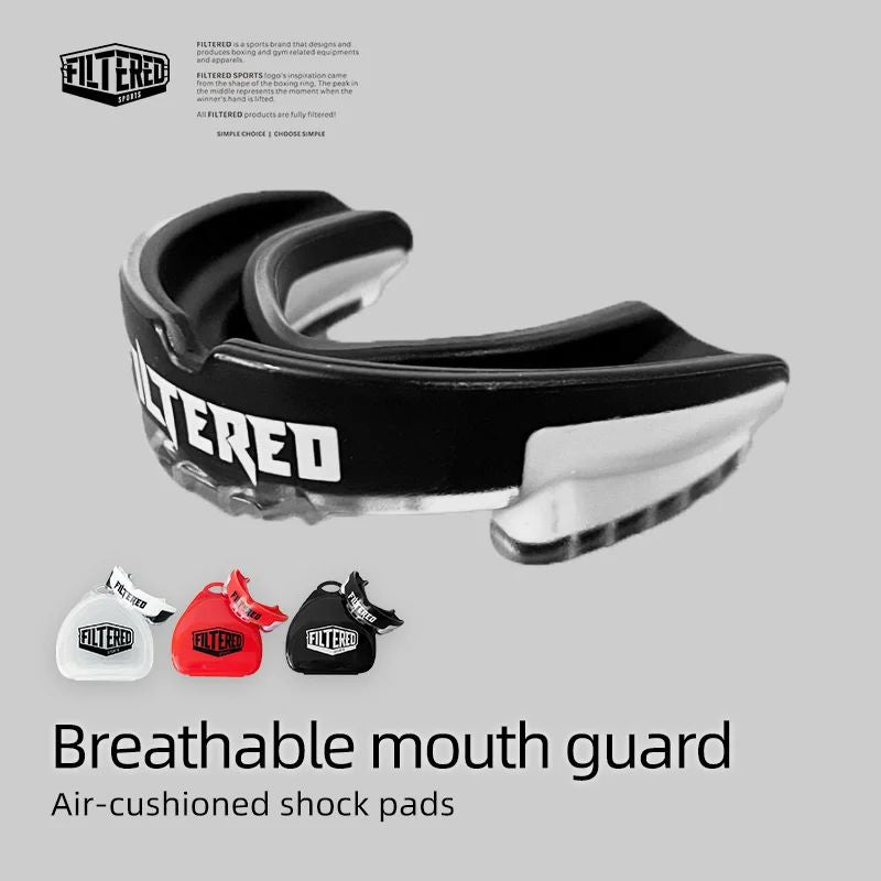 Protetor bucal esportivo filtrado, muay thai, boxe, proteção dos dentes, mma,
