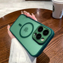 Capa Gold Slim Matte Magsafe para iPhonea prova de Choque