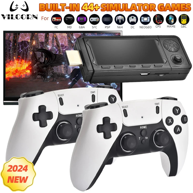 Game Stick X9 PRO 4K com Jogos 3D para PSP, PS1, N64, NDS, 44 + Simuladores