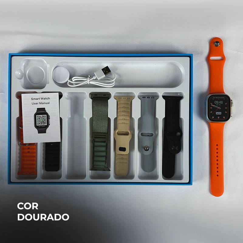 Smartwatch WS10 - 2 Ultra com 7 Pulseiras