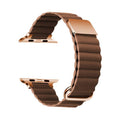 Pulseira de Couro Magnético 42mm/44mm/45mm/49mm
