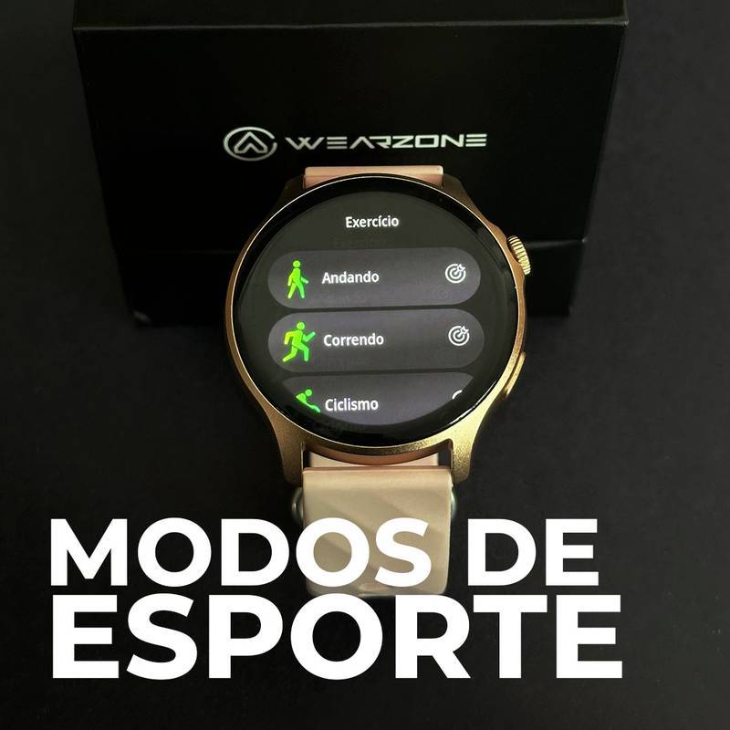 Smartwatch Life a Prova D'gua  1ATM Amoled Bateria de Longa Duração 100 Modos de Esporte