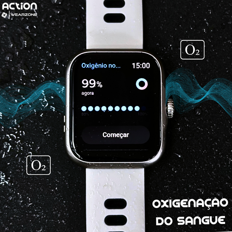 Smartwatch Action à Prova D'água 30 metros