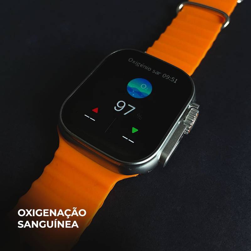 Smartwatch WS 80 Ultra 2 +Fone bluetooth com 7 Pulseiras