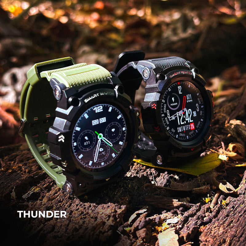 Smartwatch Thunder com GPS Integrado 1ATM 100 Modos de Esporte