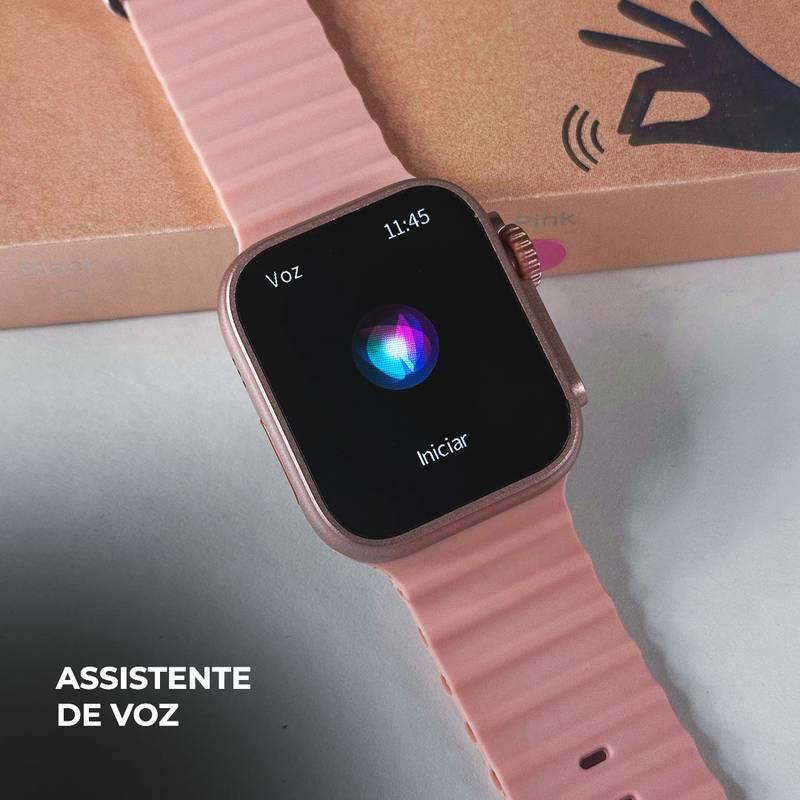 Smartwatch WS26 Ultra 2 Mini 42mm com 4 Pulseiras e Dual Touch