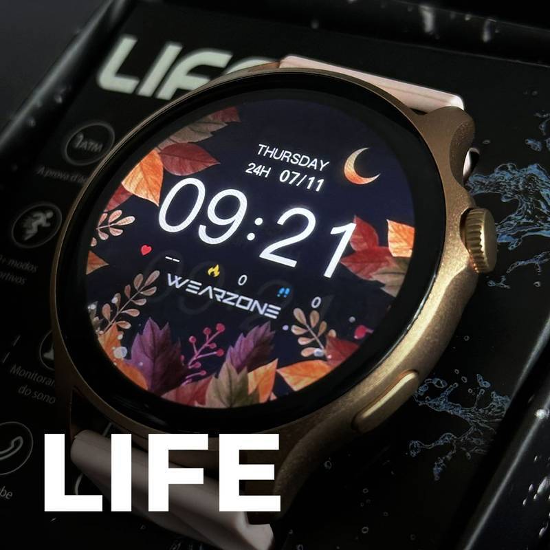 Smartwatch Life a Prova D'gua  1ATM Amoled Bateria de Longa Duração 100 Modos de Esporte