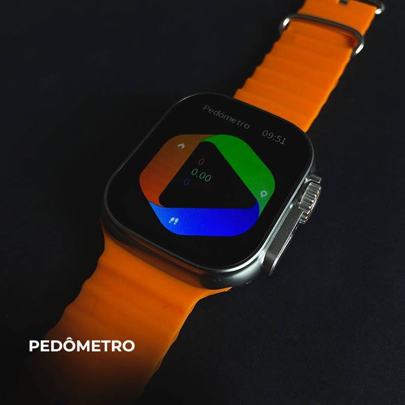 Smartwatch WS 80 Ultra 2 +Fone bluetooth com 7 Pulseiras