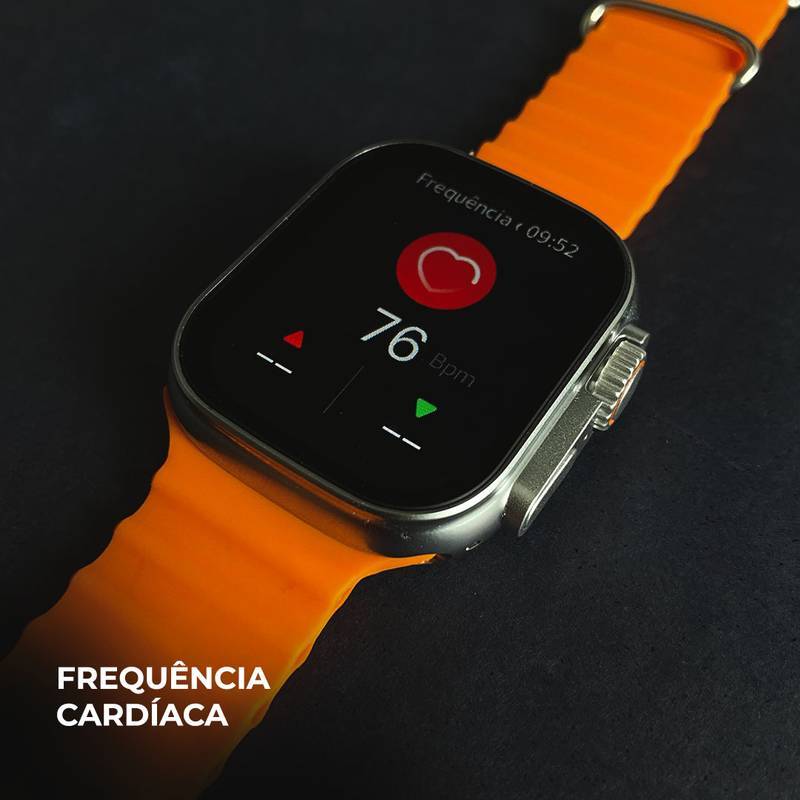 Smartwatch WS 80 Ultra 2 +Fone bluetooth com 7 Pulseiras