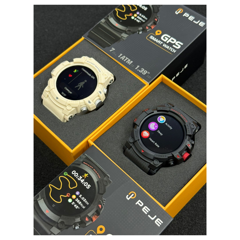 Smartwatch Peje GPS Prova D' água Conecta com Strava
