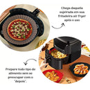 Forma de Silicone Flexível Reutilizável Antiaderente para Air Fryer